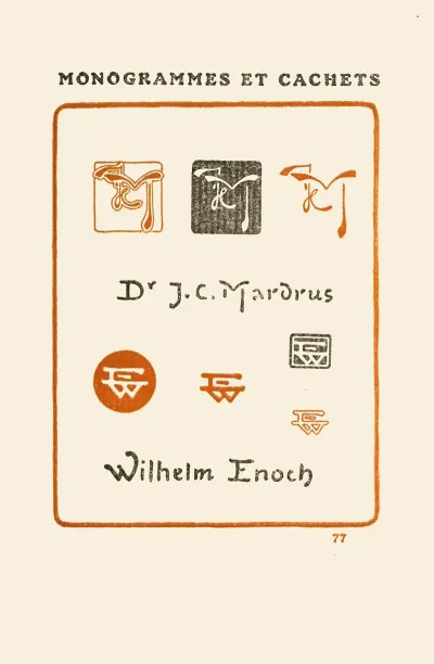 Le Second Livre Des Monogrammes Marques Cachets Et Es Libris Pl 75