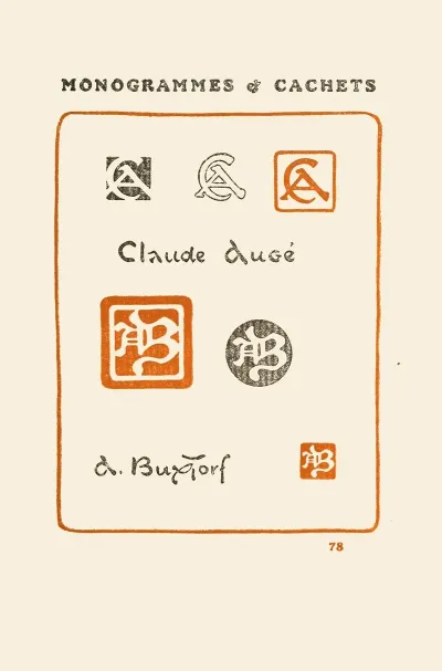 Le Second Livre Des Monogrammes Marques Cachets Et Es Libris Pl 76