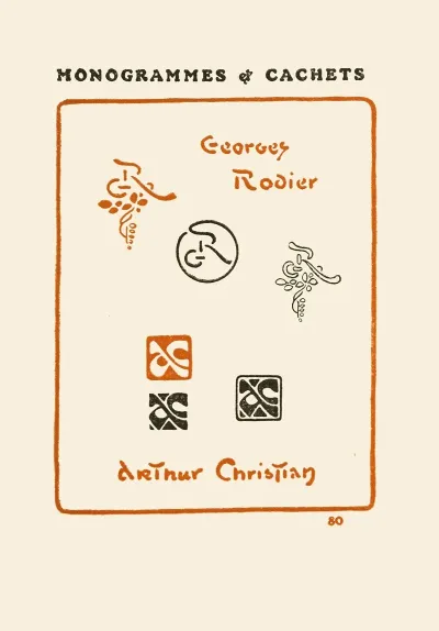 Le Second Livre Des Monogrammes Marques Cachets Et Es Libris Pl 78