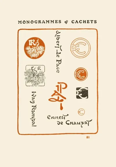 Le Second Livre Des Monogrammes Marques Cachets Et Es Libris Pl 79