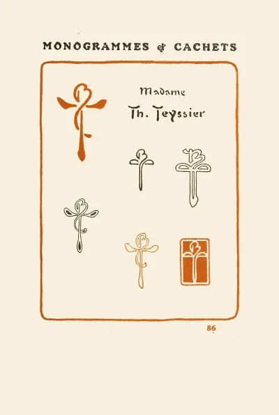 Le Second Livre Des Monogrammes Marques Cachets Et Es Libris Pl 84