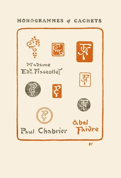 Le Second Livre Des Monogrammes Marques Cachets Et Es Libris Pl 85