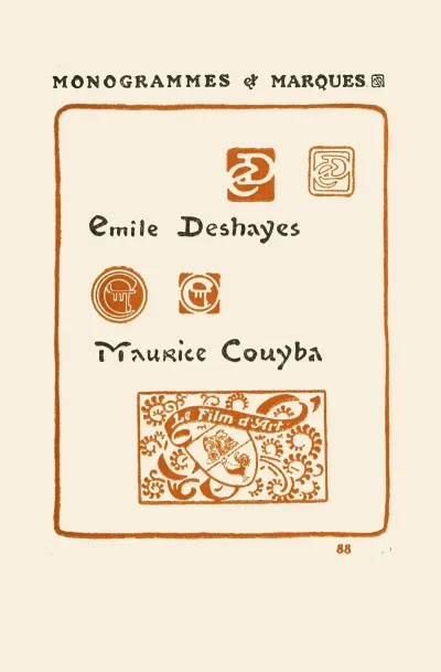 Le Second Livre Des Monogrammes Marques Cachets Et Es Libris Pl 86