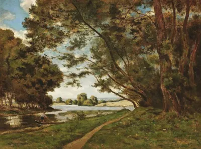 Le Sentier Au Pres De La Riviere