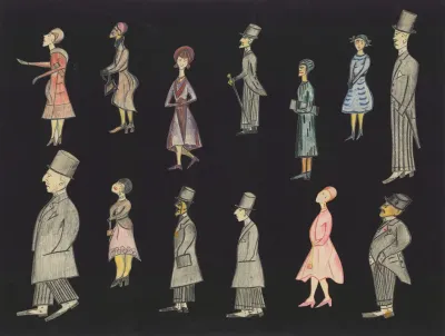 Le Singe Velu Maquette Daccessoire Planche Treize Silhouettes Pour Marionnettes