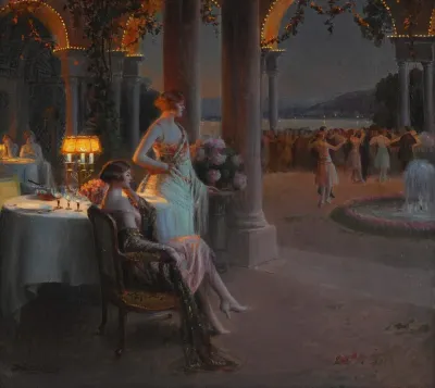 Le Soir Sur La Terasse