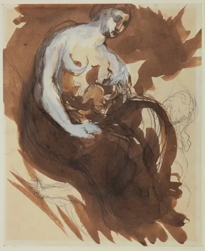 Le Sommeil Femme Assise