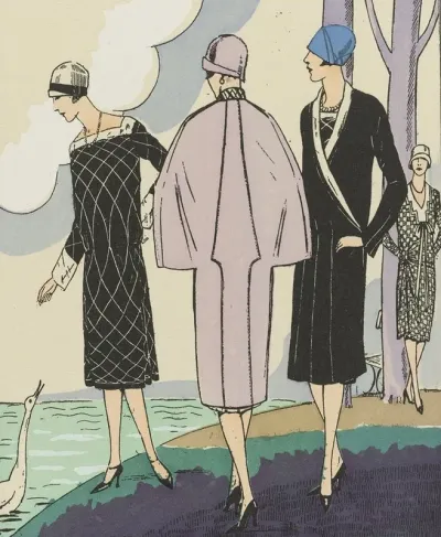 Le Style Parisien 1925 Pl 11 Le Noir Et Le Blanc