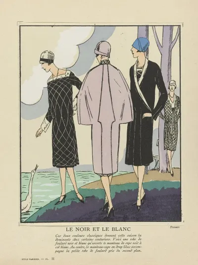 Le Style Parisien Le Noir Et Le Blanc