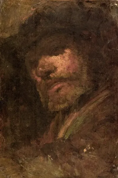 Le Tambour Tete Dhomme Dapres Rembrandt