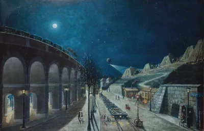 Le Viaduc Du Point Du Jour Et Le Bastion 35 En Mars 1870