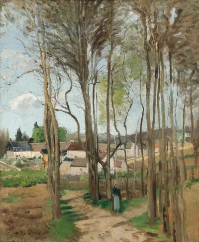 Le Village A Travers Les Arbres