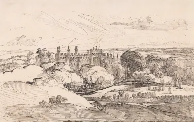 Lea Castle From Above The Woods
