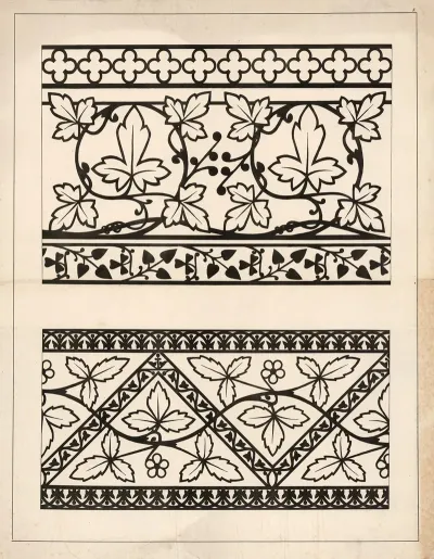 Leaf Patterns In Friezes