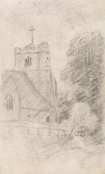 Leatherhead Church Near Epsom From The Northeast