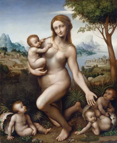Leda With Their Children