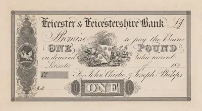 Leicester Leicestershire Bank One Pound Note