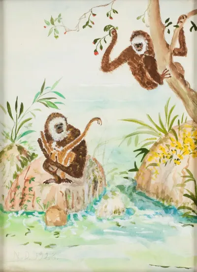 Lekande Apor