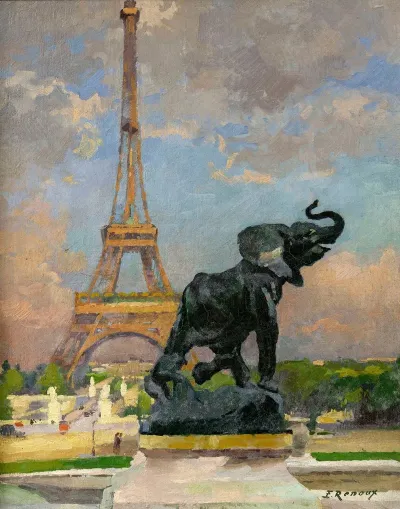 Lelephant Pris Au Piege De Fremiet Et La Tour Eiffel