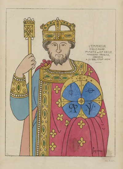 Lempereur Dallemagne 1re Moitie Du Xie Siecle Manuscrit Francais Conserve A La Bibliotheque Imperiale