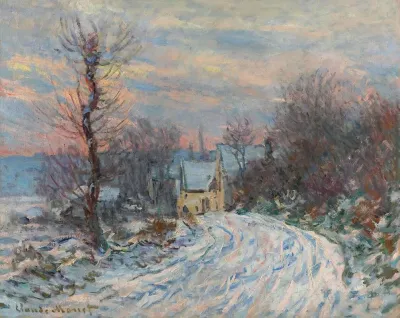Lentree De Giverny En Hiver