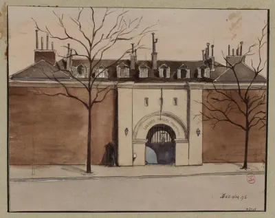 Lentree De La Prison Mazas Sur Le Boulevard Diderot