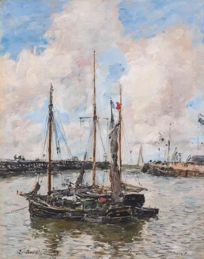 Lentree Du Port De Trouville