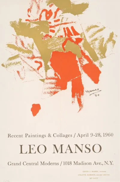 Leo Manso Recent Paintings And Collages
