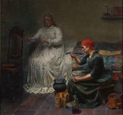 Leonora Christina In Blaataarn The Woman Is Cooking Porridge