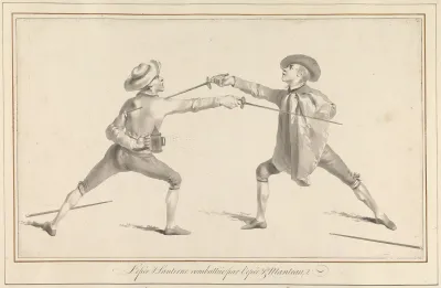 Lepee Lanterne Combattue Par Lepee Et Manteau