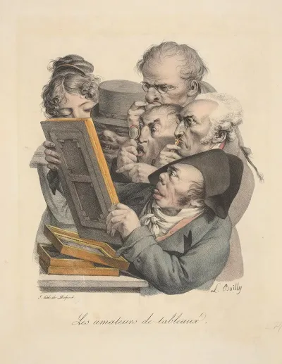 Les Amateurs De Tableaux The Amateur Print Collectors