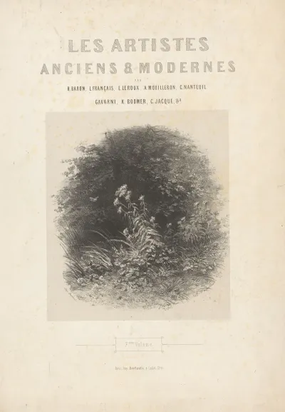 Les Artistes Anciens Et Modernes Title Page