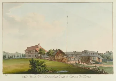Les Bains De Bloumenstein Dans Le Canton De Berne