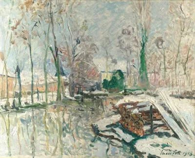 Les Bords Du Boulon En Hiver Le Gue Du Loir Loir Et Cher
