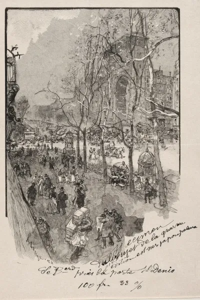 Les Boulevards Pres De La Porte St Denis