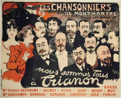 Les Chansonniers De Montmartre Tous Les Soirs A