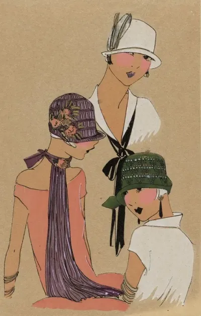 Les Chapeaux Du Tres Parisien Automne 1925 Creations Jane Blanchot