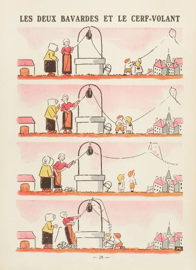 Les Deux Bavardes Et Le Cerfvolant