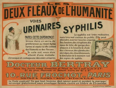 Les Deux Fleaux De Lhumanite Voies Urinaires Syphilis