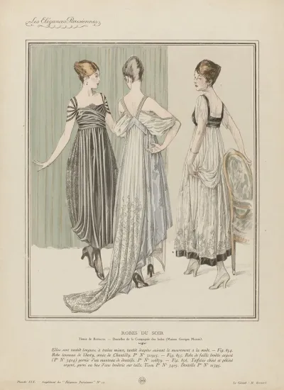 Les Elegances Parisiennes Robes Du Soir