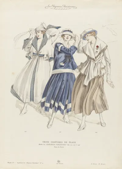 Les Elegances Parisiennes Trois Costumes De Plag
