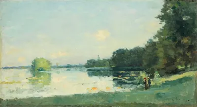 Les Etangs A Mortefontaine En Automne
