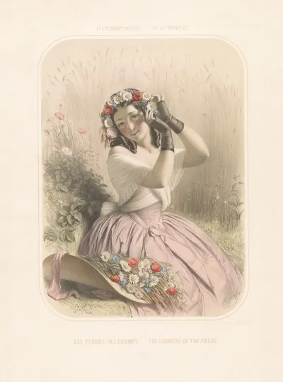Les Femmes Revees Ideal Beauties Les Fleurs Des Champs The Flowers Of The Fields 2