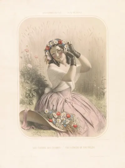 Les Femmes Revees Ideal Beauties Les Fleurs Des Champs The Flowers Of The Fields