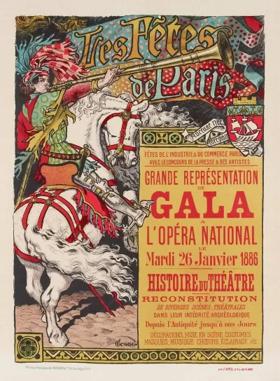 Les Fetes De Paris Grande Representation De Gala A Lopera National Le Mardi 26 Janvier 1886