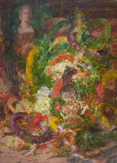 Les Fleurs Et Les Couronnes De La Chambre Mortuaire