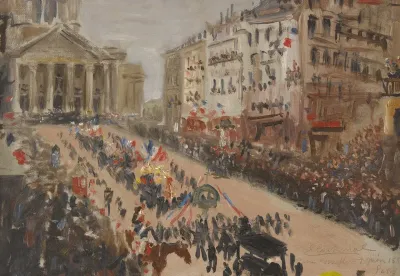Les Funerailles De Victor Hugo Le Cortege Rue Soufflot