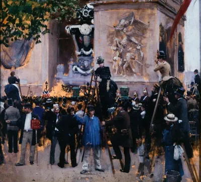 Les Funerailles De Victor Hugo Place De Letoile 1er Juin 1885