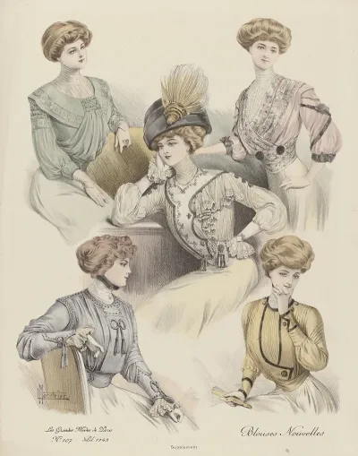 Les Grandes Modes De Paris Blouses Nouvelles