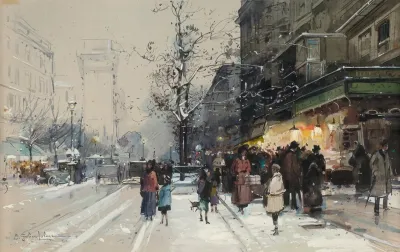 Les Grands Boulevards Sous La Neige